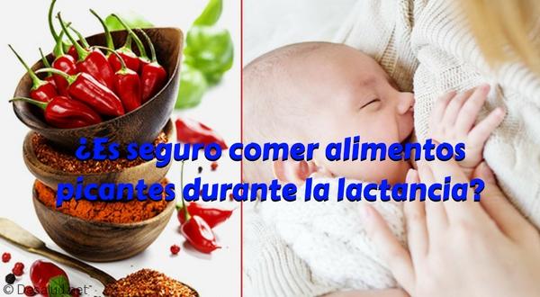 ¿Es seguro comer alimentos picantes durante la lactancia materna-